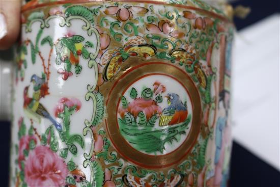 A Chinese famille rose teapot and cover